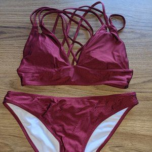 Strappy Two Piece Swim Suit